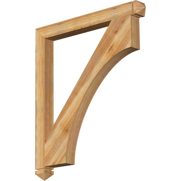 Ekena Millwork Westlake Arts & Crafts Rough Sawn Bracket, Western Red Cedar, 4"W x 42"D x 48"H BKT04X42X48WTL03RWR - main